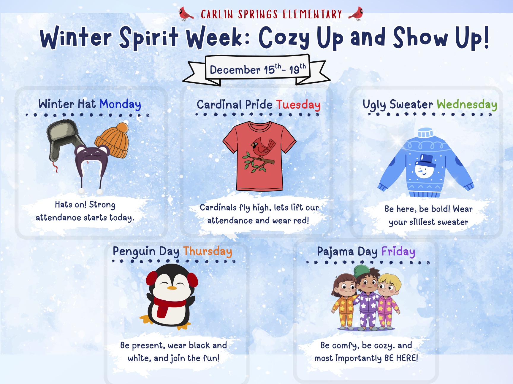 Winter Spirit Week 1215-1219