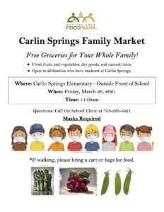 Family Market Flyer for March in English