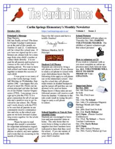 The Cardinal Times October Edition 2021